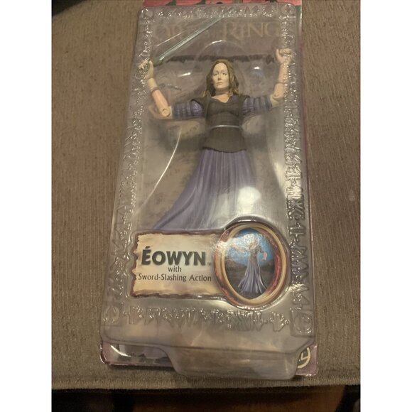 LORD OF RINGS TWO TOWERS LADY EOWYN 6" ACTION FIGURE MIP SWORD 2003 TOYBIZ LOOK